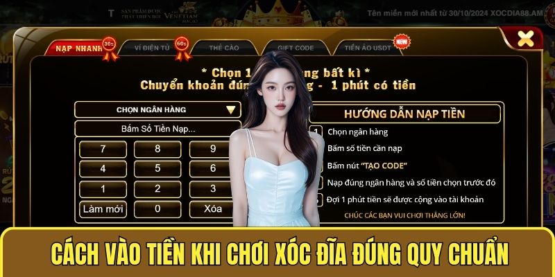 Cách vào tiền khi chơi xóc đĩa đúng quy chuẩn
